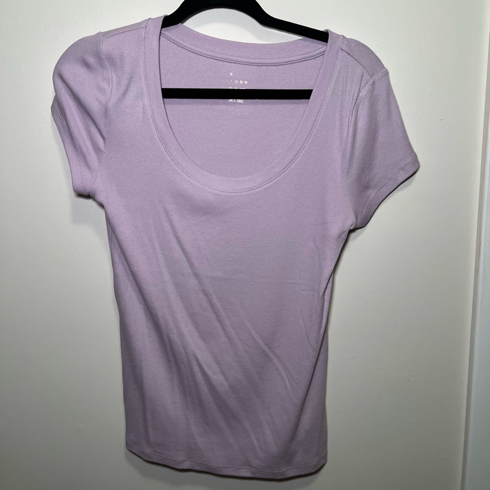a new day Lilac Short Sleeve Top